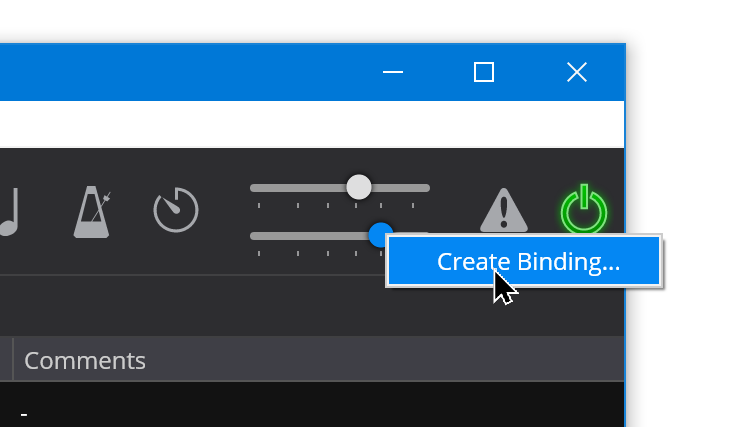 Create Binding