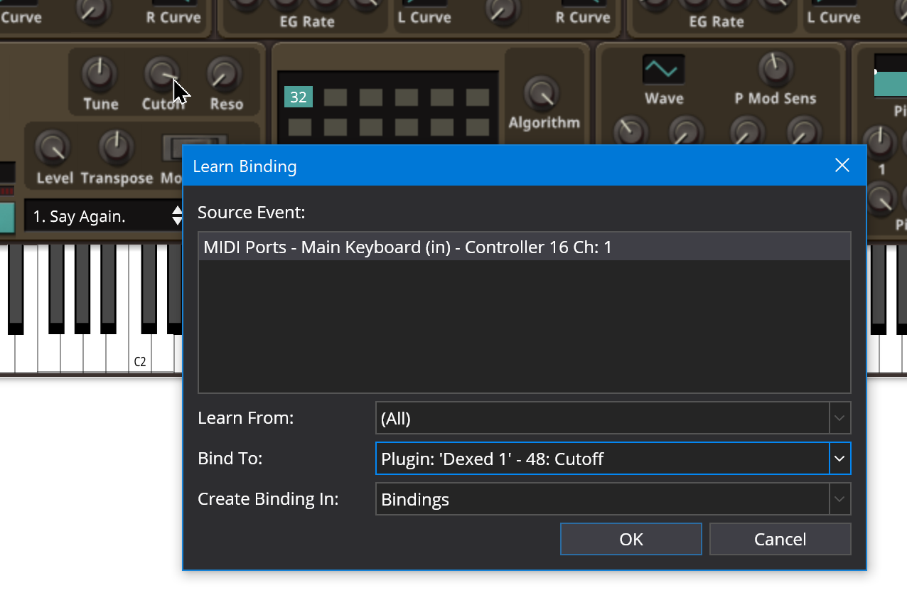 Create Parameter Binding Step 2