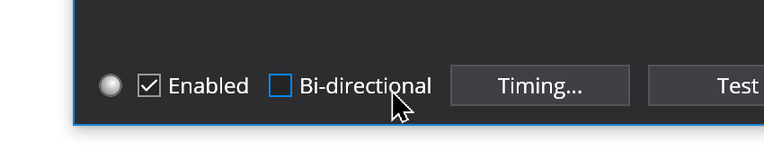 Bi-directional Setting