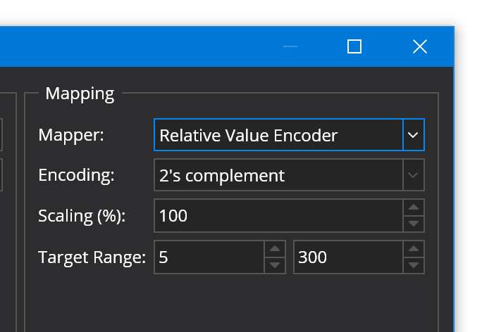 Controller Range Settings