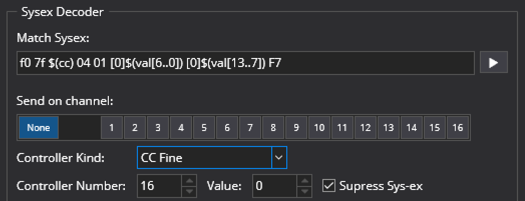 Sys-ex Decoder