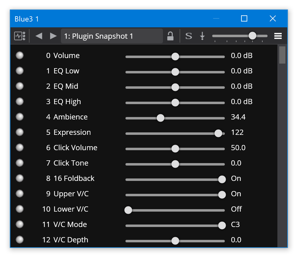 Parameter Editor